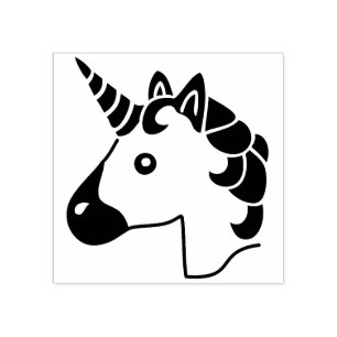 Niedliche Unicorn Emoji Briefmarke Briefmarke Gummistempel