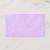 niedliche Unicorn Geschäfts-Karte Visitenkarte (Rückseite)