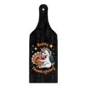 Niedliche Unicorn Hugs Türkei glückliche Thanksgiv Schneidebrett (Vorderseite)