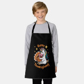 Niedliche Unicorn Hugs Türkei glückliche Thanksgiv Schürze (Getragen)