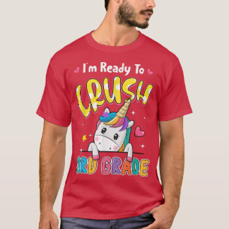Niedliche Unicorn Ich bin bereit, die dritte Stufe T-Shirt