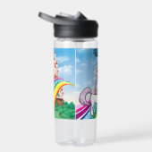 Niedliche UNICORN Personalize Girl's Name Trinkflasche (Rechts)