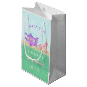 Niedliche Unicorn-Tee-Party-Baby-Dusche danken Kleine Geschenktüte