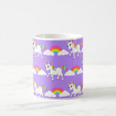 Niedliche Unicorn-und Regenbogen-Tasse Kaffeetasse (Mittel)