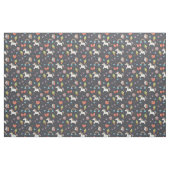 Niedliche Unicorns und Rainbows Midnight Blue Patt Stoff (Fat Quarter (45,7 x 55,9 cm))