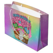 niedliche Unisex Große Geschenktüte (Rückseite Schrägansicht)