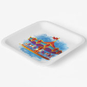 niedliche unisex Kinderkarusselle mit Text Pappteller (Gewinkelt)