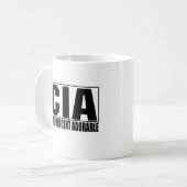 Niedliche unschuldige entzückende Tasse CIA (Vorderseite Links)