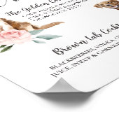 Niedliche Unterhaltungsgetränke für Hunde im Paar Poster (Ecke)