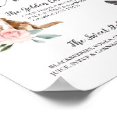 Niedliche Unterhaltungsgetränke für Hunde im Paar Poster (Ecke)