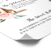 Niedliche Unterhaltungsgetränke für Hunde im Paar Poster (Ecke)