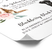 Niedliche Unterhaltungsgetränke für Hunde im Paar Poster (Ecke)