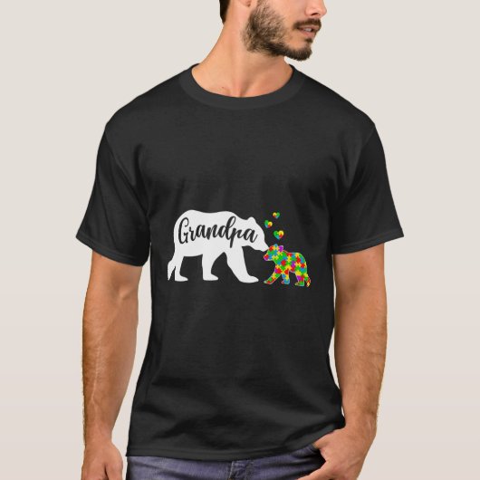 Niedliche Unterstützung für Großbärenautismus T-Shirt (Vorderseite)