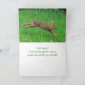 Niedliche Unterstützung für Sonnenkrebs Karte (Innenseite)