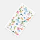 Niedliche Unterwasserfreunde Serviette (Ecke)