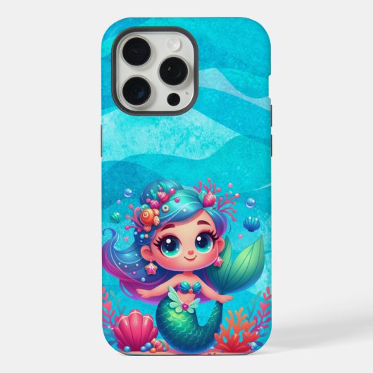 Niedliche Unterwassermedaille iPhone Hülle (Rückseite)