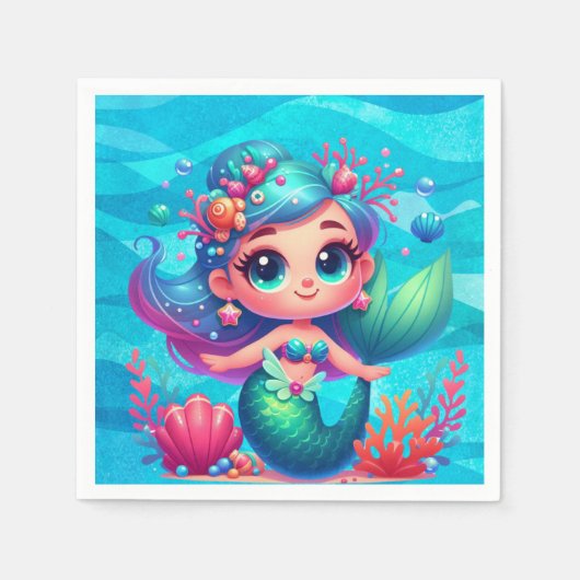 Niedliche Unterwassermedaille Serviette (Vorderseite)
