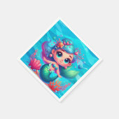 Niedliche Unterwassermedaille Serviette (Ecke)
