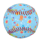 Niedliche Unterwasserwelt Baseball (Rückseite)