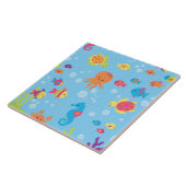 Niedliche Unterwasserwelt Fliese (Seite)