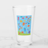Niedliche Unterwasserwelt Glas (Vorderseite)