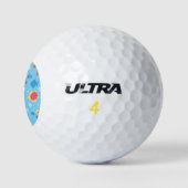 Niedliche Unterwasserwelt Golfball (Logo)