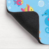 Niedliche Unterwasserwelt Mousepad (Ecke)