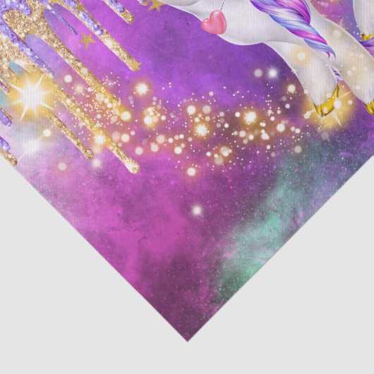 Niedliche, unverwechselbare Glitzer-Galaxie-Funkel Seidenpapier (Ausschnitt)