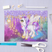 Niedliche, unverwechselbare Glitzer-Galaxie-Funkel Seidenpapier (Handwerk)