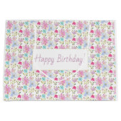 Niedliche urbane Wasserfarben Große Geschenktüte (Vorderseite)