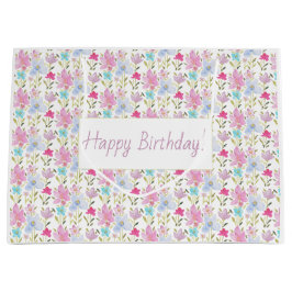 Niedliche urbane Wasserfarben Große Geschenktüte