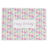 Niedliche urbane Wasserfarben Große Geschenktüte (Rückseite)