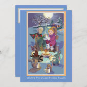 Niedliche Urlaubskarte Feiertagskarte (Vorne/Hinten)