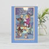 Niedliche Urlaubskarte Feiertagskarte (Stehend Vorderseite)