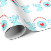 Niedliche Urlaubssanken Geschenkpapier (Rolleneckpunkt)