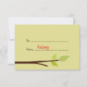 Niedliche Valentinaustausche für Rote Eule Einladung (Rückseite)