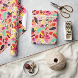 Niedliche Valentine, du bist so süß-pinkfarbene Sü Geschenkpapier