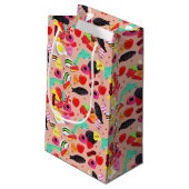 Niedliche Valentine, du bist so süß-pinkfarbene Sü Kleine Geschenktüte (Rückseite Schrägansicht)