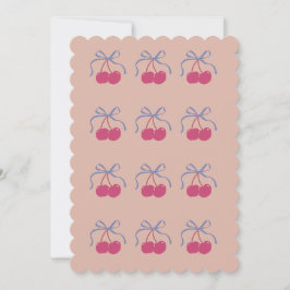 Niedliche Valentine, Kirschbildergrusskarte Feiertagskarte