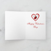 Niedliche Valentine Ladybugs Feiertagskarte (Innenseite)