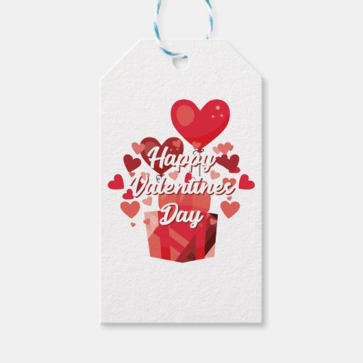 Niedliche Valentine Liebe Herz Geschenkanhänger (Vorderseite)