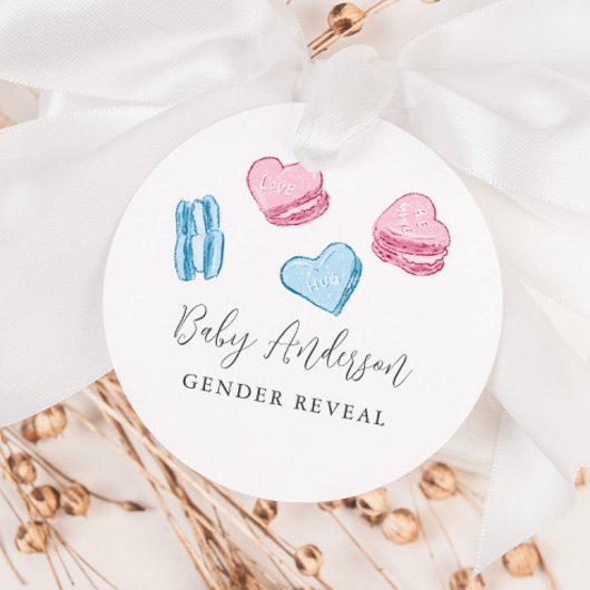 Niedliche Valentine Macarons Herz-Geschlechtsverke Geschenkanhänger