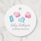 Niedliche Valentine Macarons Herz-Geschlechtsverke Geschenkanhänger (Vorderseite)