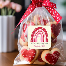 Niedliche Valentine Rainbow Personalisiert