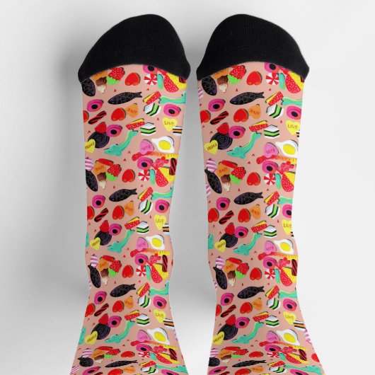 Niedliche Valentine Socken (Oben)