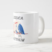 niedliche Valentine, süß für Paare Jumbo-Tasse (Vorderseite Rechts)