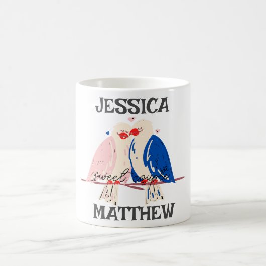 niedliche Valentine, süß für Paare Kaffeetasse (Mittel)