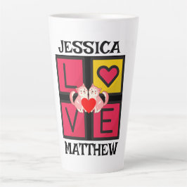 niedliche Valentine, süß für Paare Milchtasse