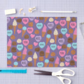 Niedliche Valentine-Süßigkeiten Gewebepapier Seidenpapier (Handwerk)