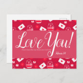 Niedliche Valentiner Bibelpostkarte Postkarte (Vorne/Hinten)